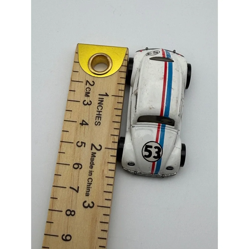 Hot Wheels 1988 Herbie Love Bug VW Beetle 53 White Diecast Car Mattel 2013